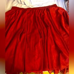 Maroon Tulle Skirt